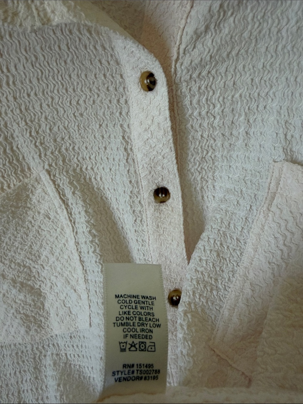 BKE Light Cream Button-Down NWOT - Picture 8 of 15